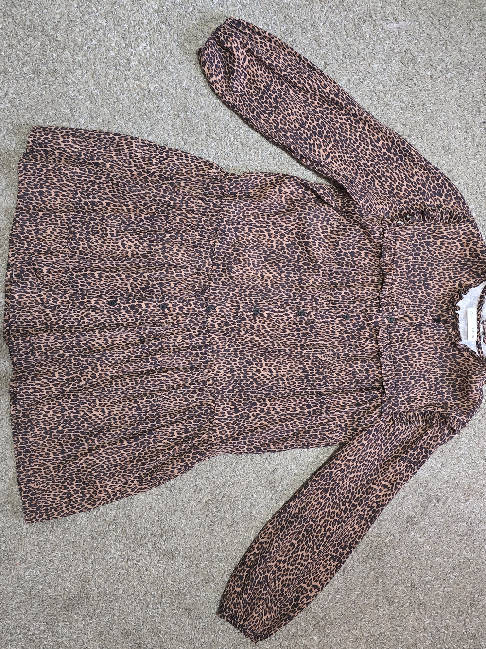Zara Off-the-Shoulder Leopard Print Sweater Dress in Brown and Black